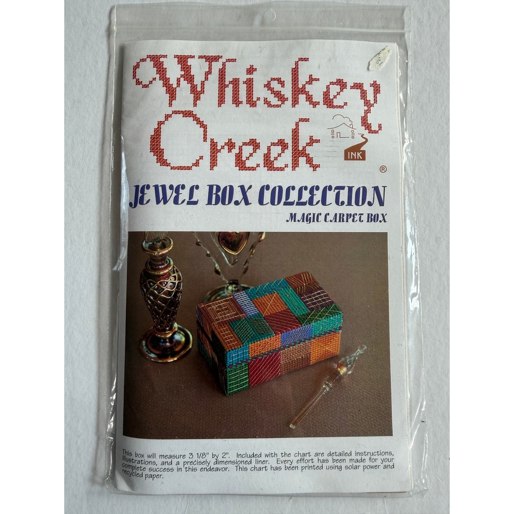 VTG Whiskey Creek Jewel Box Collection Magic Carpet Box Cross Stitch Kit